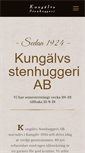 Mobile Screenshot of kungalvsstenhuggeri.se